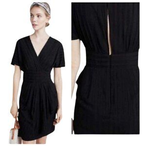 Anthropologie Aryessa Little Black Boho Dress 6